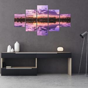 Obraz fialového nebe (125x70 cm)
