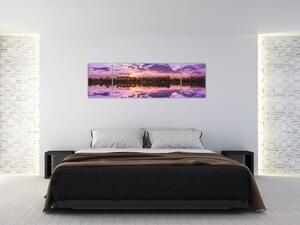 Obraz fialového nebe (170x50 cm)