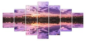 Obraz fialového nebe (210x100 cm)