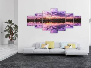 Obraz fialového nebe (210x100 cm)