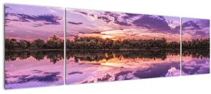 Obraz fialového nebe (170x50 cm)