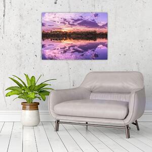 Obraz fialového nebe (70x50 cm)