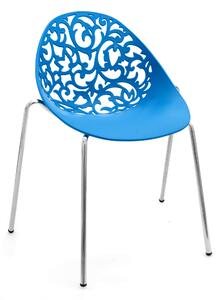 Tutumi, moderní židle Vivien, modrá, KRZ-08521