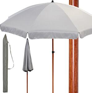 Klasický slunečník Ambiance šedý 200 x 215 cm