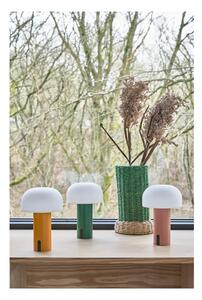 Bílá/zelená LED stolní lampa (výška 22,5 cm) Styles – Villa Collection