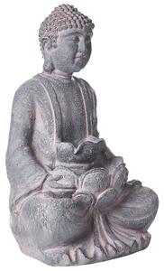 Zahradní fontána LED URLANTE Buddha Šedá
