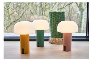Bílá/oranžová LED stolní lampa (výška 22,5 cm) Styles – Villa Collection