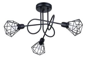 Černé stropní svítidlo ø 10 cm Varpu – Nice Lamps