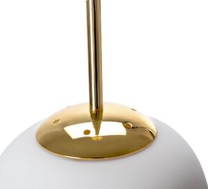 Toolight - skleněná závěsná stropní lampa APP669-1CP, zlatá, OSW-00094