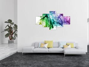 Obraz - barevný kouř (125x70 cm)