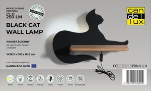 Černé dětské svítidlo Cat – Candellux Lighting