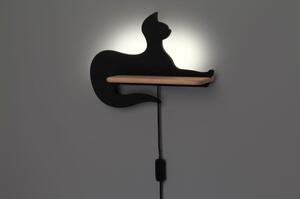 Černé dětské svítidlo Cat – Candellux Lighting