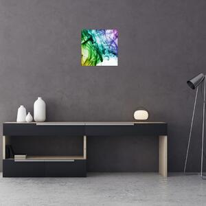 Obraz - barevný kouř (30x30 cm)