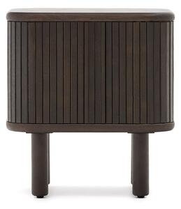 Tmavě hnědý noční stolek Mailen – Kave Home