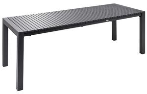 Rozkládací zahradní jídelní stůl ARDESIO 160/220 cm 90 cm Kov Tmavě šedá