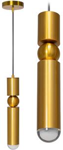 Toolight - Závěsná kovová stropní lampa 1xG9 45W APP470-1CP, zlatá, OSW-00904