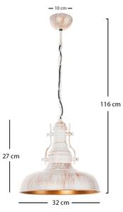 Brilagi - Lustr na řetězu PYRONIC 1xE27/40W/230V pr. 32 cm krémová/patina