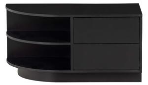 Černý modulární TV stolek z borovicového dřeva 78x40 cm Finca – WOOOD