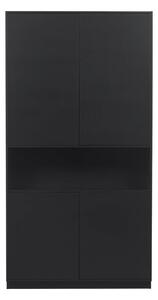 Černá modulární skříňka z borovicového dřeva 110x210 cm Finca – WOOOD