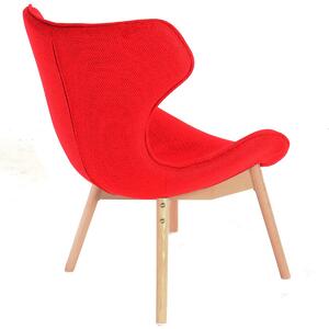 TUTUMI - Židle s křídly Fox červená