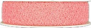 Stuha MESH floristická síťka růžová 25mm x 25m