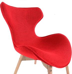 TUTUMI - Židle s křídly Fox červená