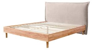 Béžová/přírodní dvoulůžková postel s roštem 160x200 cm Charlie – Bobochic Paris