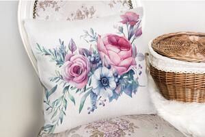 Povlak na polštář s příměsí bavlny Minimalist Cushion Covers Liandnse Special Design Flower, 45 x 45 cm