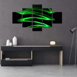 Obraz - neonové vlny (125x70 cm)