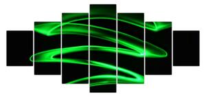 Obraz - neonové vlny (210x100 cm)
