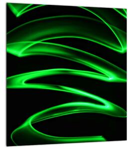 Obraz - neonové vlny (30x30 cm)