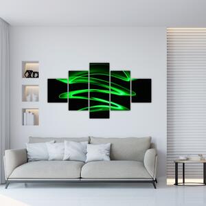 Obraz - neonové vlny (125x70 cm)