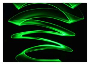 Obraz - neonové vlny (70x50 cm)