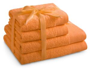Set 100% bavlna AMARIS 2x ručník 50x100 cm a 2x osuška 70x140 cm, oranžová, 450 gr, Mybesthome