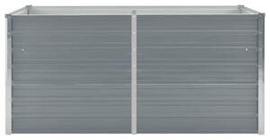 Vyvýšený zahradní truhlík 160x80x77 cm galvanizovaná ocel šedý