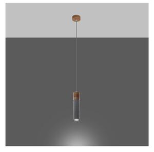 Šedé závěsné svítidlo ø 7 cm Susanna – Nice Lamps