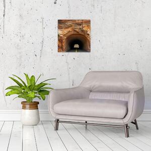Obraz - tunel ve skále (30x30 cm)