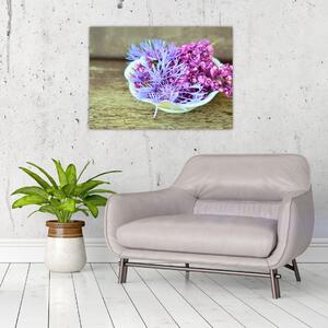 Obraz - fialová rostlinka (70x50 cm)