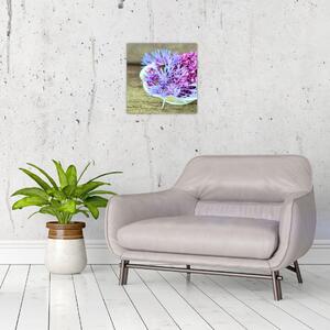 Obraz - fialová rostlinka (30x30 cm)