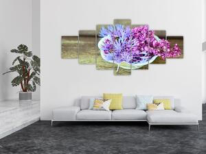 Obraz - fialová rostlinka (210x100 cm)