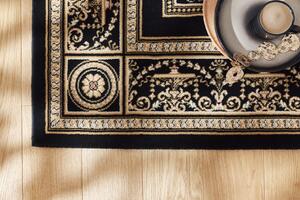 Kusový koberec Ragolle Da Vinci 57859 3233 černý krémový Rozměr: 133x195 cm