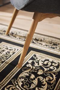 Kusový koberec Ragolle Da Vinci 57859 3233 černý krémový Rozměr: 133x195 cm