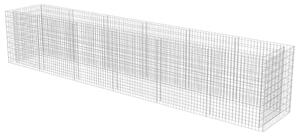 Gabionový vyvýšený záhon pozinkovaná ocel 540 x 90 x 100 cm