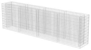 Gabionový vyvýšený záhon pozinkovaná ocel 360 x 50 x 100 cm