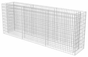 Gabionový vyvýšený záhon pozinkovaná ocel 270 x 50 x 100 cm