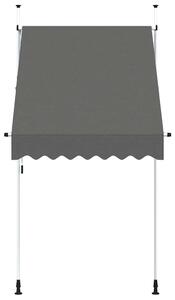 Ručně zatahovací markýza 150 cm antracitová
