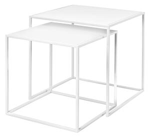 Bílé kovové konferenční stolky v sadě 2 ks 40x40 cm Fera – Blomus