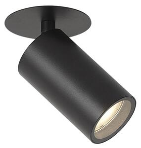 Moderní zapuštěné bodové svítidlo černé GU10 50mm IP44 - Chels