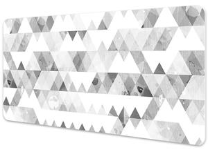 Pracovní podložka na stůl Gray trojúhelníky vzorec