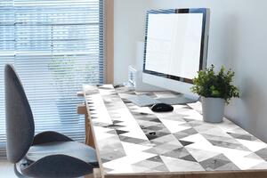Pracovní podložka na stůl Gray trojúhelníky vzorec